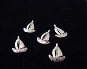 Five Cute sailboat charms
