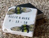 Bee Wedding Favors, Save the Date Magnets, Set of 25