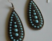 Bold Turquoise Teardrops