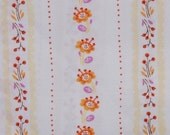 1 Fat Quarter of West Hill by Heather Ross - Floral Stripe in Periwinkle - OOP Hard to find