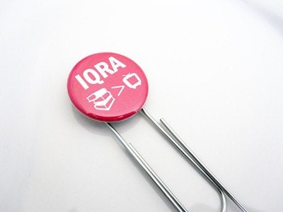 IQRA Jumbo Paperclip Bookmark - Cherry