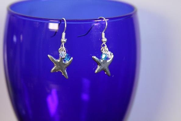 Black Friday and Cyber Monday Sales Silver Starfish Earrings