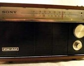 Retro Sony Solid State AM FM AFC Radio