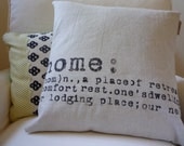 Industrial Chic Modern Pillow HOME NEST Cotton Pillow Cover
