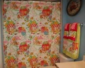 Bathroom Set Made with Strawberry Shortcake Fabric