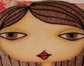 ACEO (Original) - Red and Gold 6/8