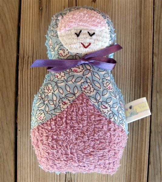 Lola  Plush  Vintage Chenille Babushka Doll