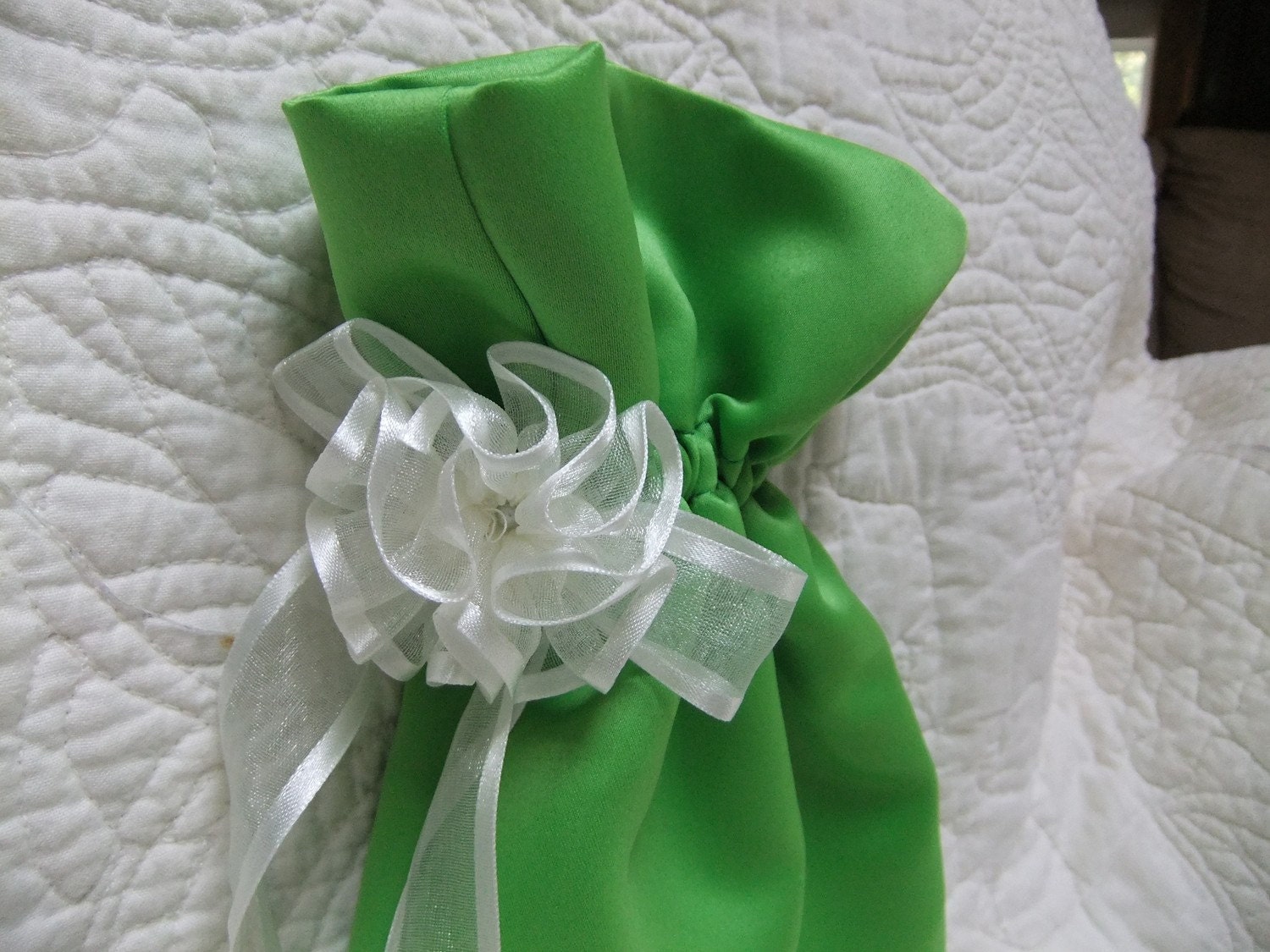 Eco Friendly Reusable Gift Bag - Lime Green
