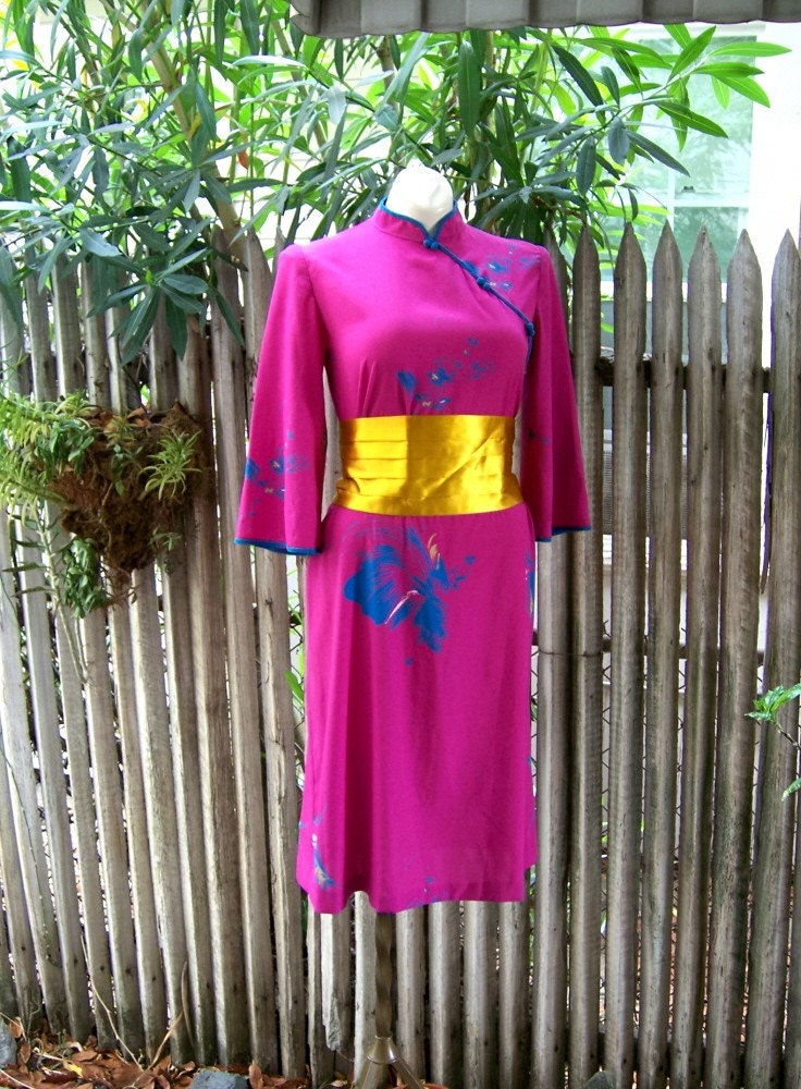 Hong Kong Garden vintage 80s cheonsam