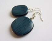 S-Eko Blue Earrings - Resin and silver