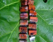 Sixties Red Dream, jasper bead bracelet made to order