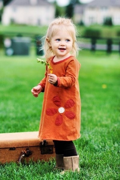 Organic  Flower Dress for Kids