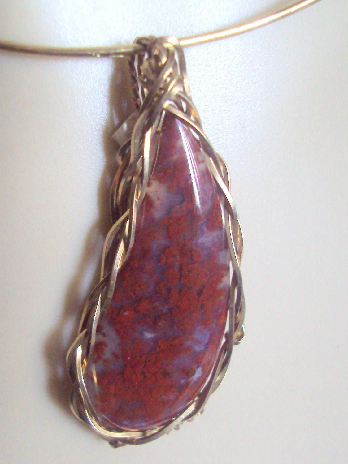 Lady Day Wire Wrapped Pendant Brooch Jewelry
