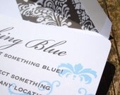 Bachelorette Party Game - Something Old, New, Borrowed, and Blue
