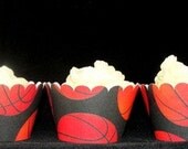 Basketball Cupcake Wrappers for Basketball Sports Birthday Party or End of Season Party