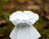 DIY - make your own paper flower wedding favor box - COMPLETE kit for 10 peony boxes