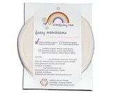 EXTRA ABSORBENCY Moonbeams - Organic Bamboo Velour / Organic Wool Cloth Nursing Pads (one pair)