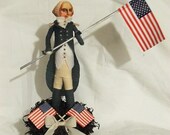 Spun Cotton George Washington Figure Box