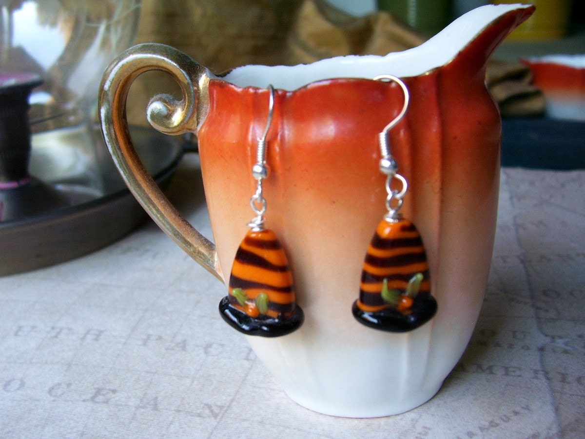 Halloween Witch Hat Earrings