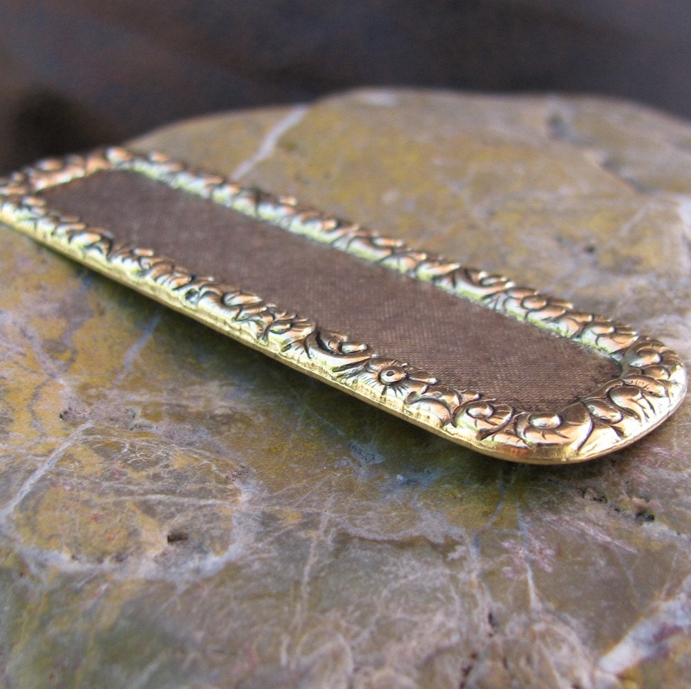 6 Antique Gold Retangle Setting Jewelry Supplies 718
