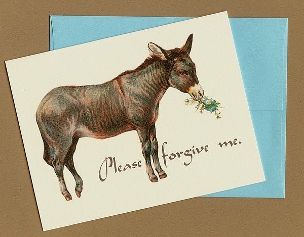 Apology Card - Please forgive me, I'm sorry, I feel like such an a--