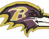 counted cross stitch for baltimoe ravens