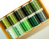 WonderFil 40 Weight Rayon Green Thread Pack