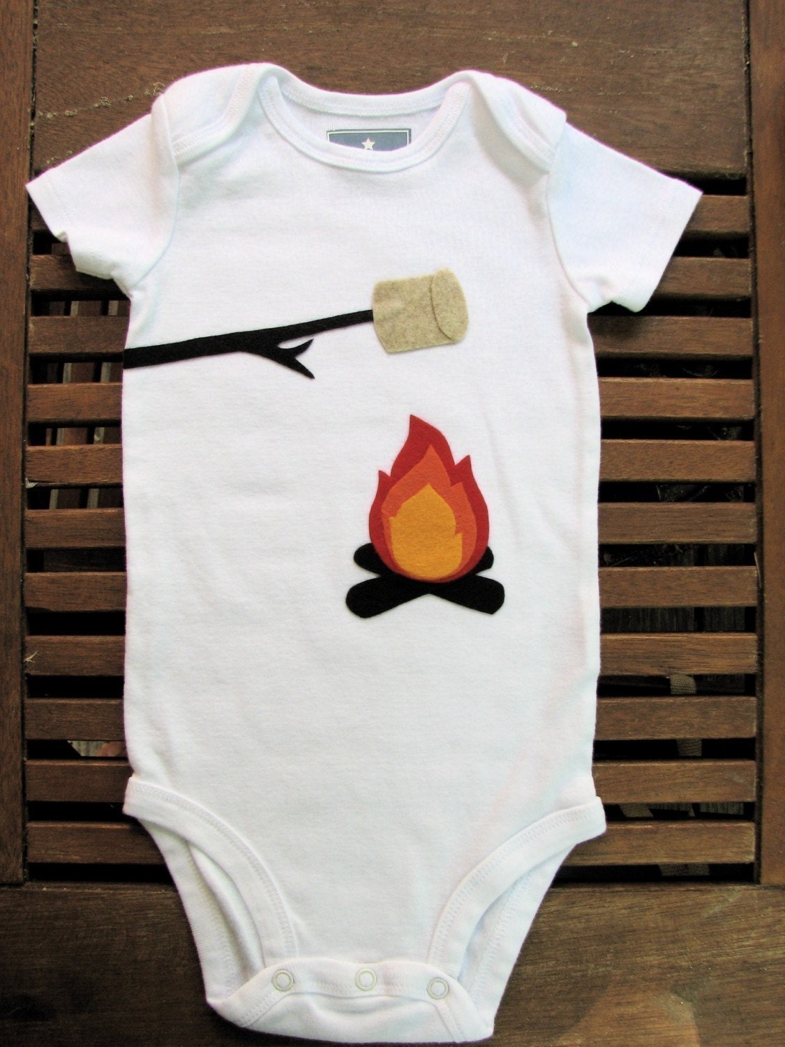 Onesie - Marshmallow Campfire Baby Gift