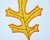Oak Leaf Applique Machine Embroidery 4x4 and 5x7