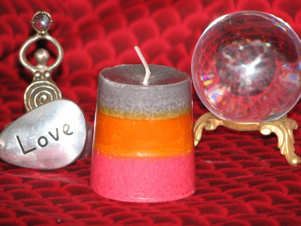 Triple Moon Phase Spell Candle - Love