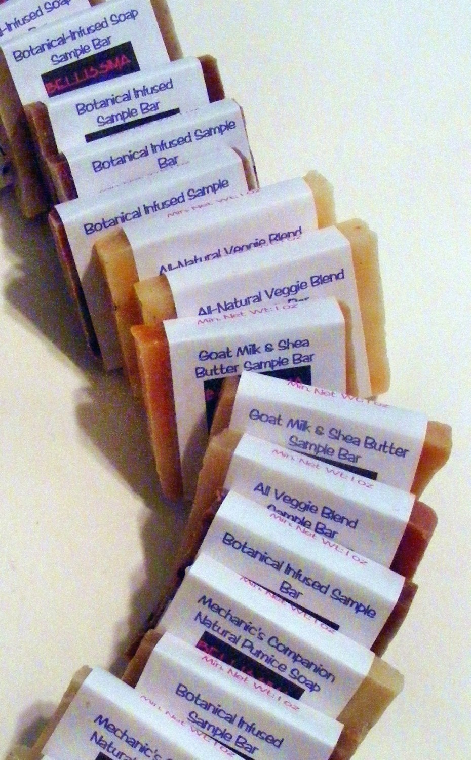 Soap Samples - 10 Pack Variety Stack - Trial Size Soap Pack