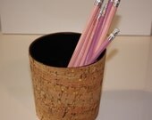Metallic Cork Pencil Cup