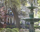 Sunspray on the Square, Savannah, Ga - An original photograph by Melissa Schneider