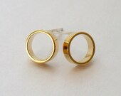 Perfect Gold Circle Stud Earrings