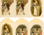 Victorian Lady E-Hang Tags
