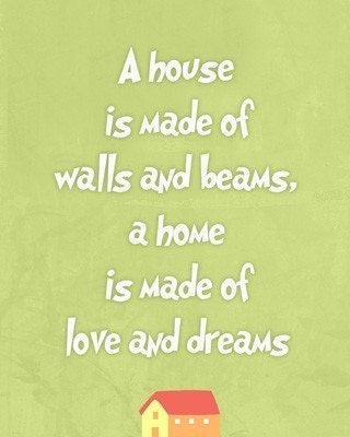 Our Home quote Art print living room decor wall art , gift for new home