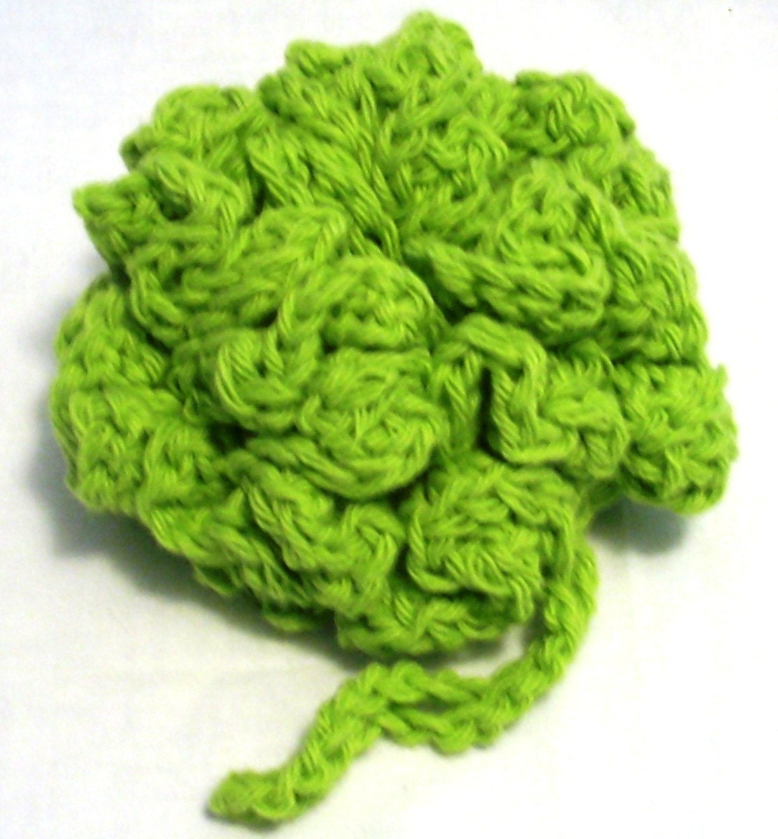 Cotton Bath Puff - Hot Green - 124