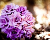 custom paper flower wedding or toss bouquet - cardstock roses (9 inch)