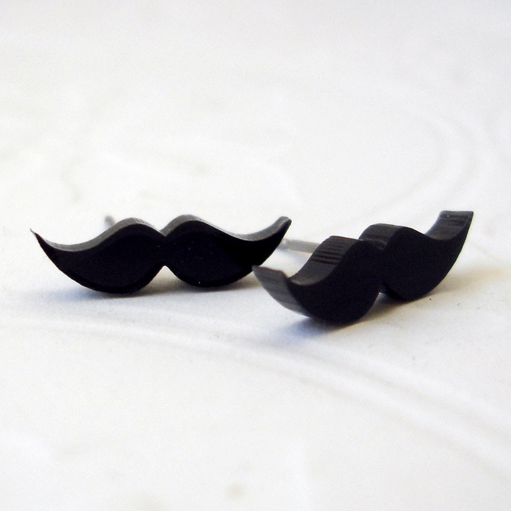 Studly Studs - Mustache earrings