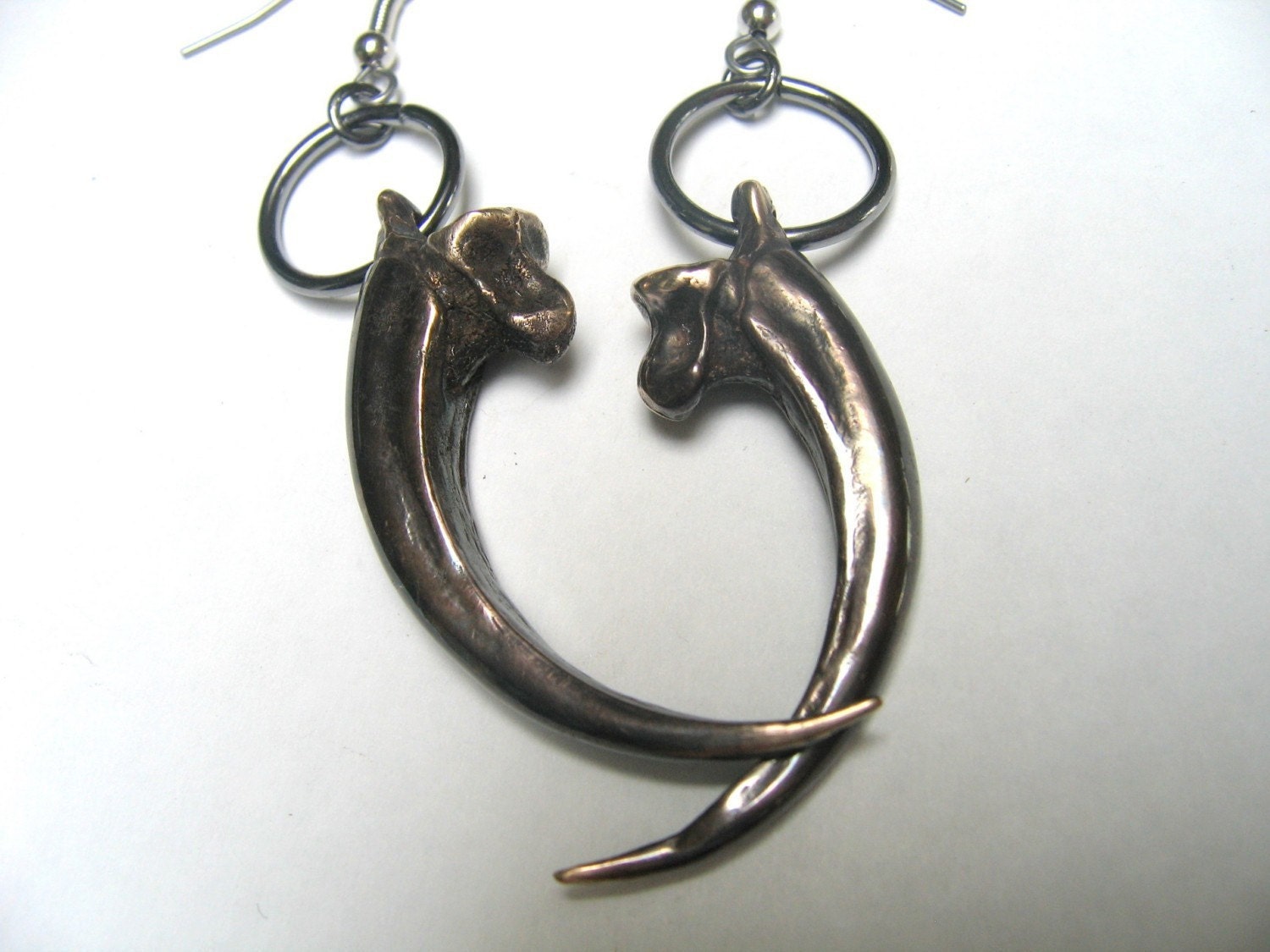 Bronze Eagle Talon Earrings