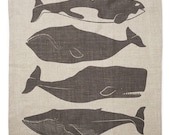 Whales Tea Towel