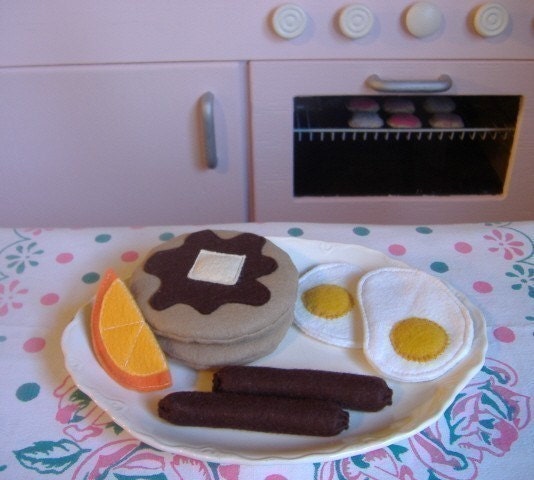 Felt Play Food - Breakfast Pattern