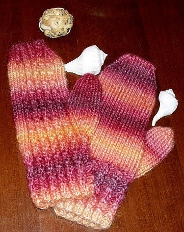 Adult's Hand Knit Mittens - Free Shipping