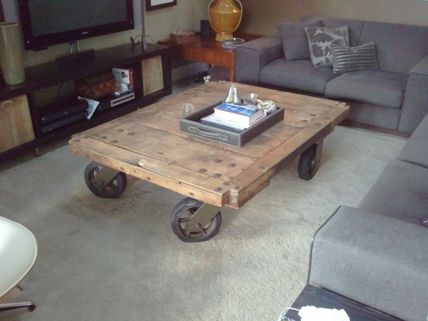 Industrial Coffee Table Carts