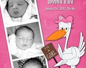 Stork Baby Announcement