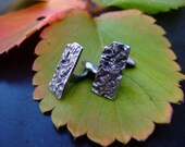 Corked, handmade silver cuff links