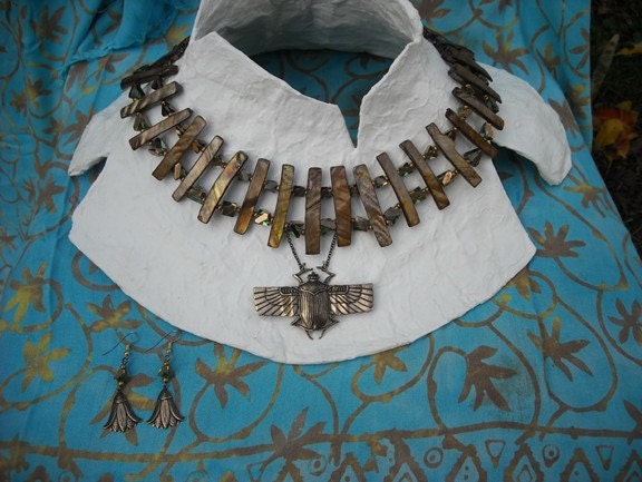 Flying Scarab Necklace