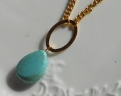 Turquoise Drop Necklace