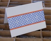 Merrakesh letterpress cards blue orange