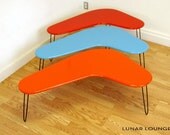 Booma-rang coffee table  Mid Centruy Modern in  your choice of colors